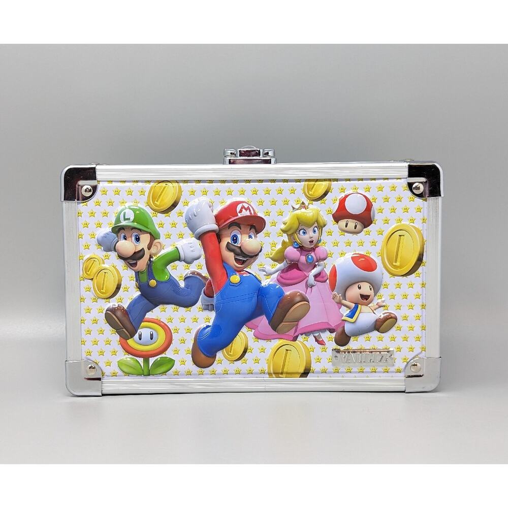Super Mario Vaultz Locking Supply Box Luigi Yoshi Nintendo 2 Keys Pencil Box